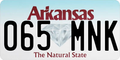 AR license plate 065MNK