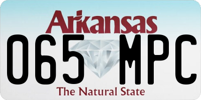 AR license plate 065MPC