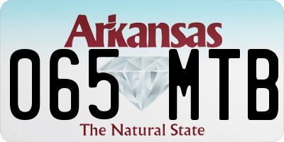 AR license plate 065MTB