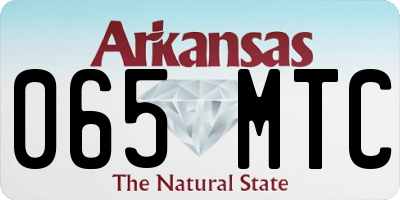 AR license plate 065MTC