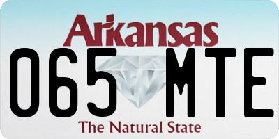 AR license plate 065MTE