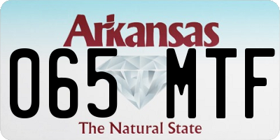 AR license plate 065MTF