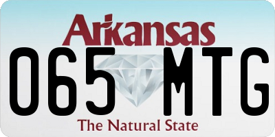AR license plate 065MTG