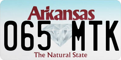 AR license plate 065MTK