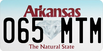 AR license plate 065MTM