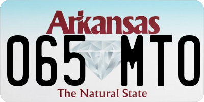 AR license plate 065MTO