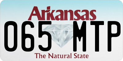AR license plate 065MTP