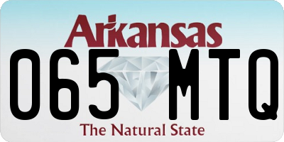 AR license plate 065MTQ