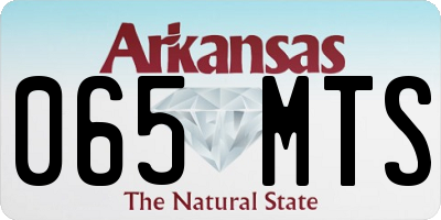 AR license plate 065MTS