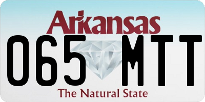AR license plate 065MTT