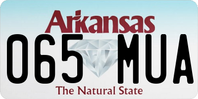 AR license plate 065MUA