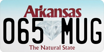 AR license plate 065MUG