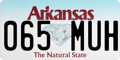 AR license plate 065MUH