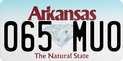AR license plate 065MUO