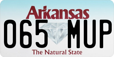 AR license plate 065MUP