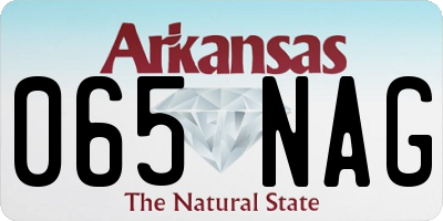 AR license plate 065NAG