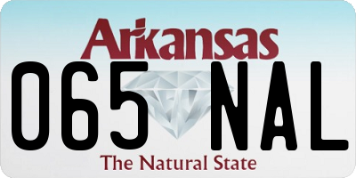 AR license plate 065NAL