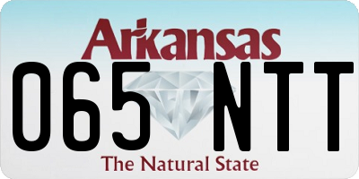 AR license plate 065NTT