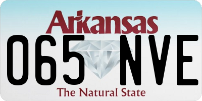 AR license plate 065NVE