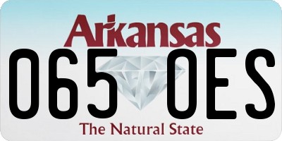 AR license plate 065OES