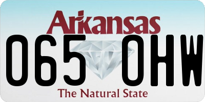 AR license plate 065OHW
