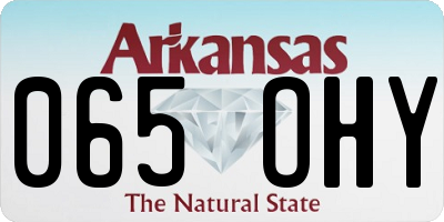 AR license plate 065OHY