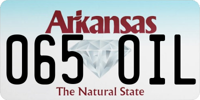AR license plate 065OIL
