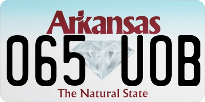 AR license plate 065UOB