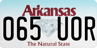 AR license plate 065UOR