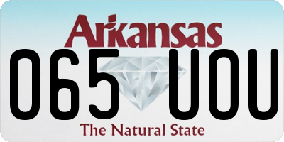 AR license plate 065UOU