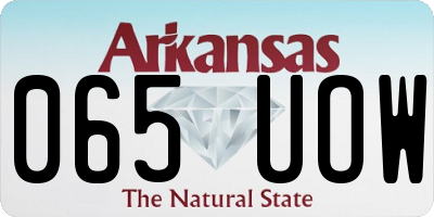 AR license plate 065UOW