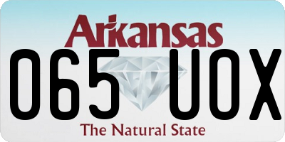AR license plate 065UOX