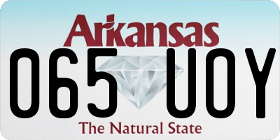 AR license plate 065UOY