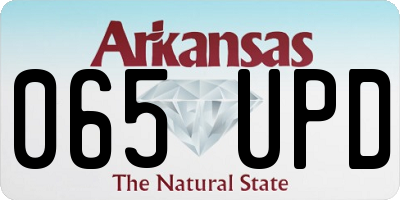 AR license plate 065UPD