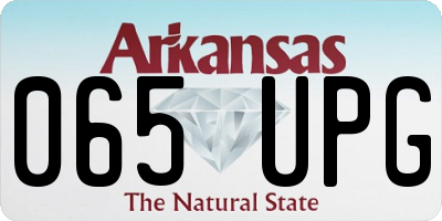 AR license plate 065UPG