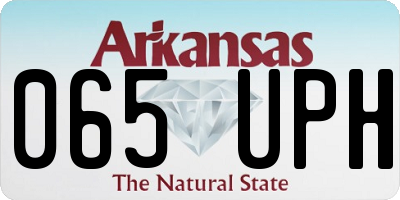AR license plate 065UPH