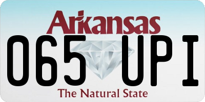 AR license plate 065UPI