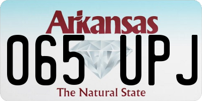 AR license plate 065UPJ