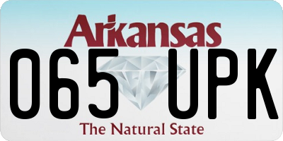 AR license plate 065UPK