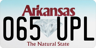 AR license plate 065UPL