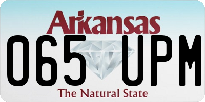 AR license plate 065UPM