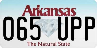 AR license plate 065UPP