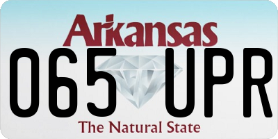 AR license plate 065UPR