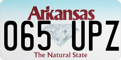 AR license plate 065UPZ
