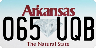 AR license plate 065UQB
