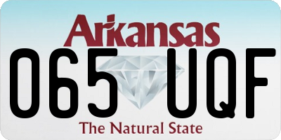 AR license plate 065UQF