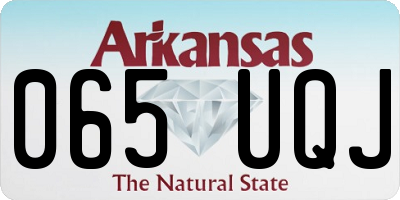 AR license plate 065UQJ