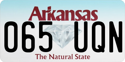 AR license plate 065UQN