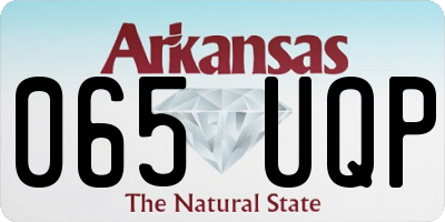AR license plate 065UQP