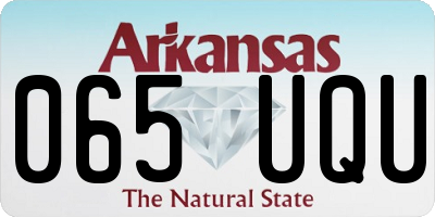AR license plate 065UQU